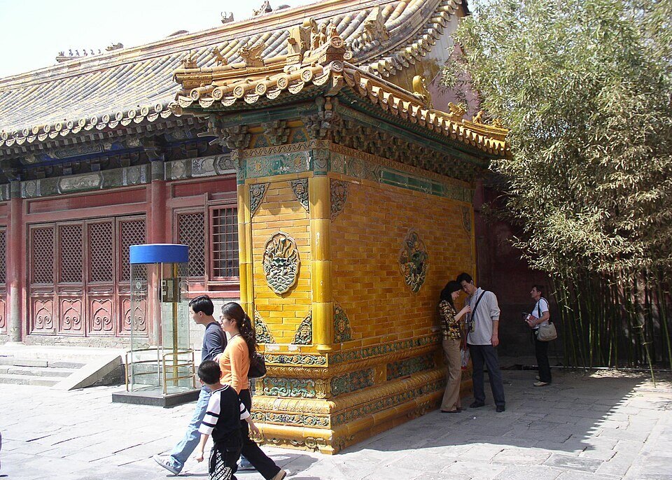 Imperial architecture inside the Forbidden City in Beijing