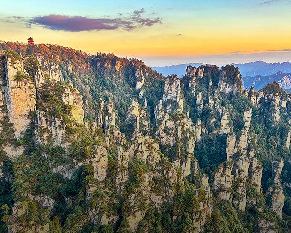 Sandstone peaks in Zhangjiajie