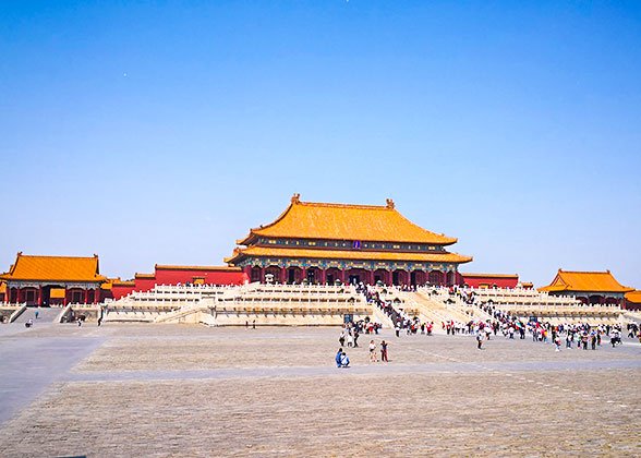 Historic palace architecture in Beijing, China