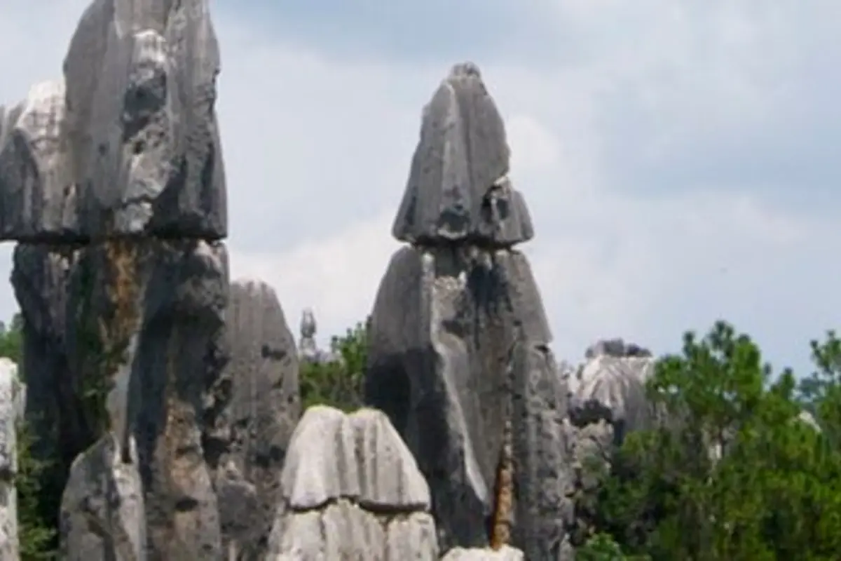 Stone Forest scenery on the Kunming sightseeing day