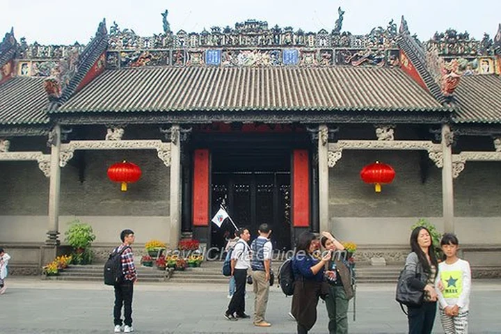 Visitors at the Chen Clan Ancestral Hall in Guangzhou