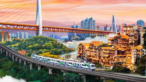 Chongqing City Landmarks and Old Streets — itinerary scenery