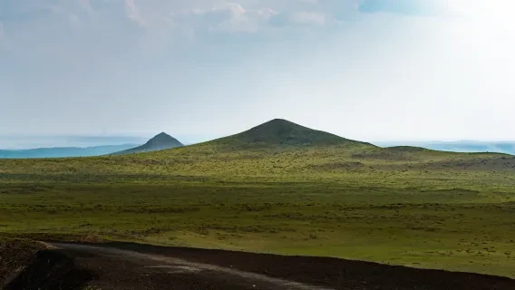 Huitengxile Grassland and Wulanhada Volcanoes — itinerary scenery