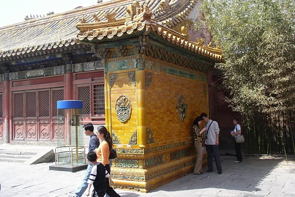 Courtyard architecture inside the Forbidden City in Beijing