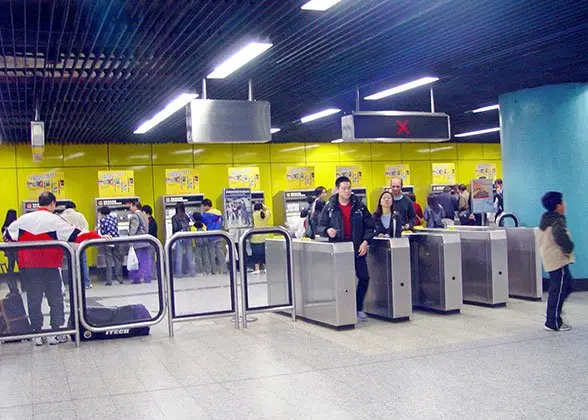 Archived high-speed railway station gates used for Beijing to Shenzhen planning context