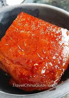 Archived serving of braised Dongpo pork