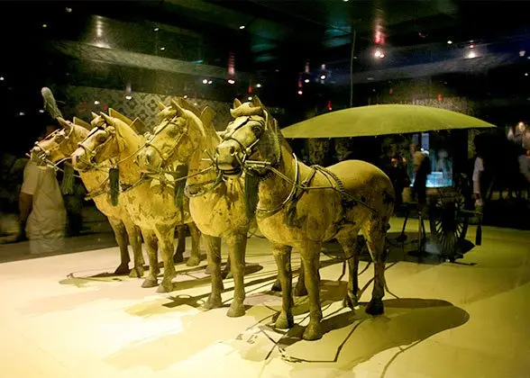 Bronze Chariot and Horses for Emperor