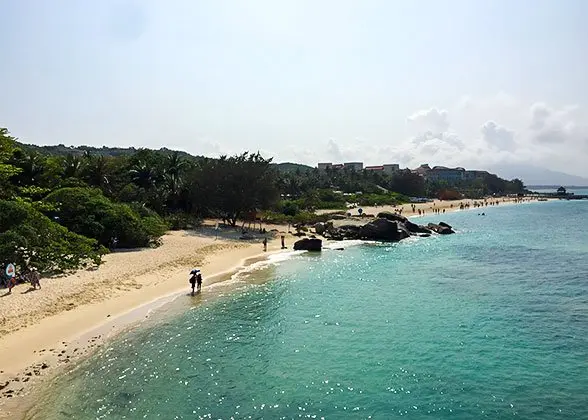Archived Shenzhen coastal beach used for Zhuhai ferry weather context