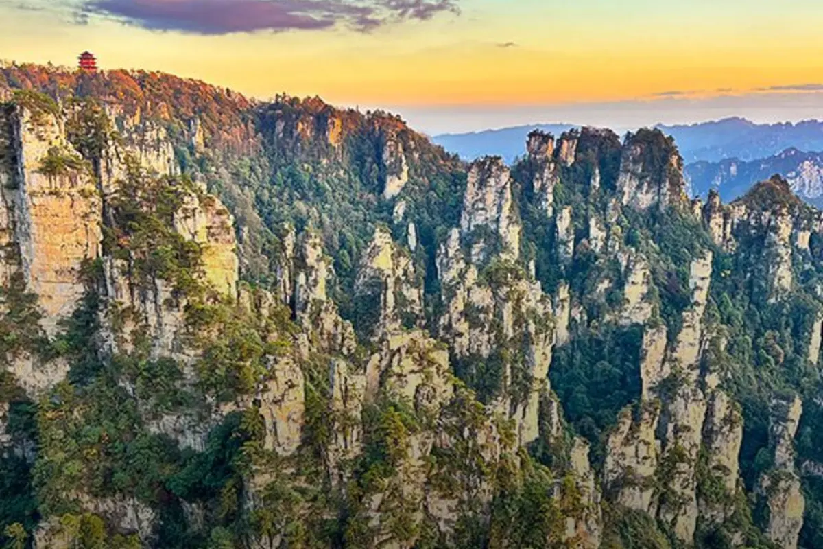 Tianzi Mountain peak forest in Zhangjiajie