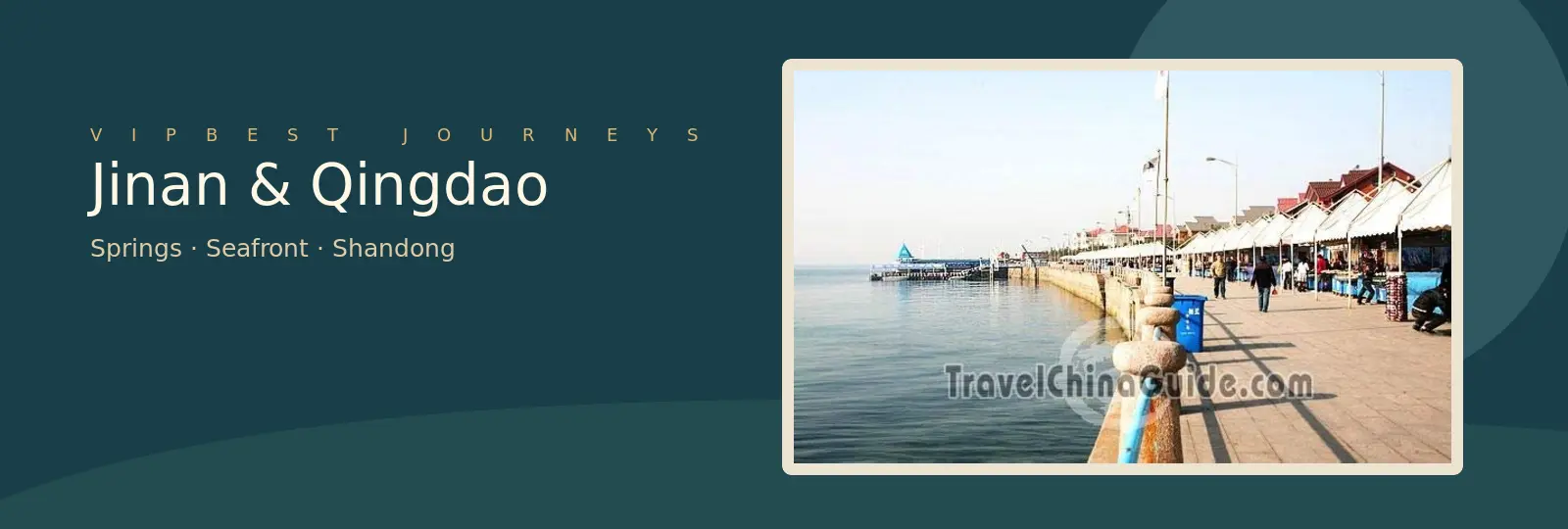 Seafront pier in Qingdao as coastal destination context for travelers arriving by train