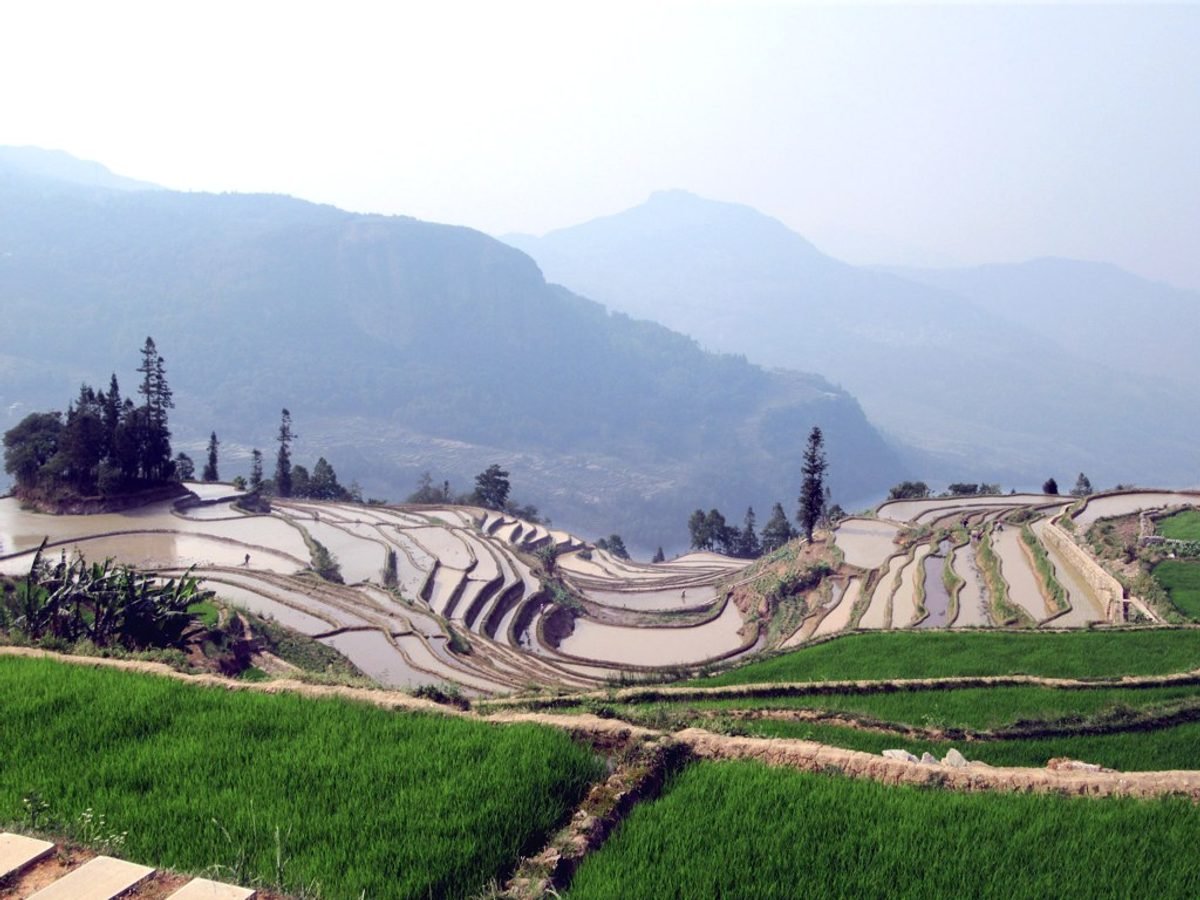 Bada Terraces Sunset during the 6-Day Slow Yuanyang Photography Journey itinerary