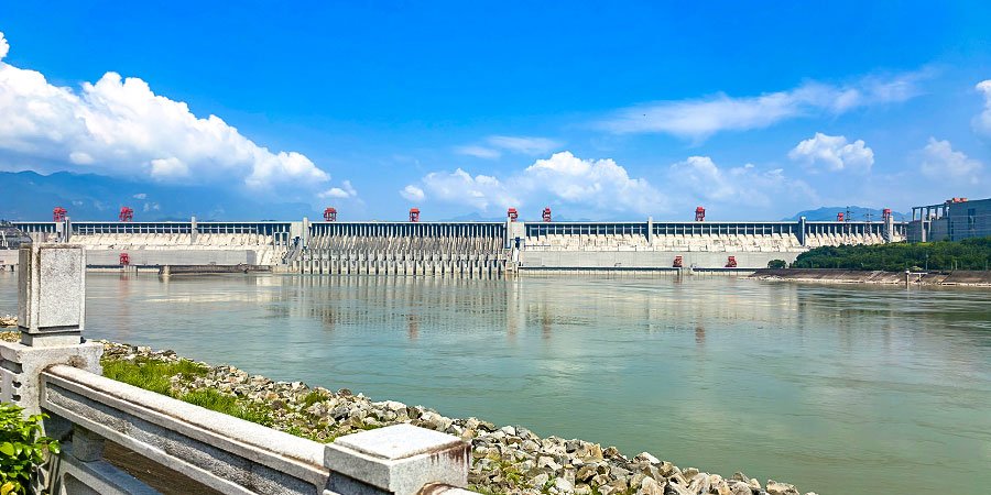 Three Gorges Dam in the Yichang region