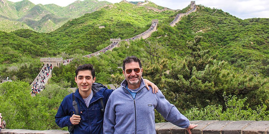 Badaling Great Wall landscape in spring weather
