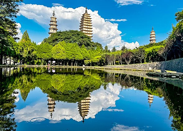 Dali Old Town & Three Pagodas during the 2-Day Dali Old Town & Erhai Tour itinerary