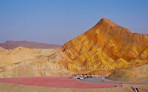 Colorful Danxia landforms near Zhangye