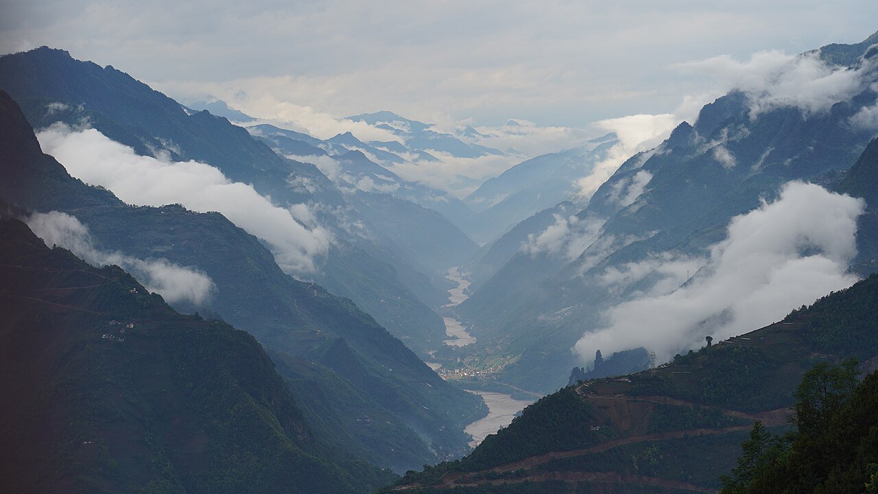 Return South through Nujiang during the 8-Day Nujiang & Dulongjiang Expedition itinerary
